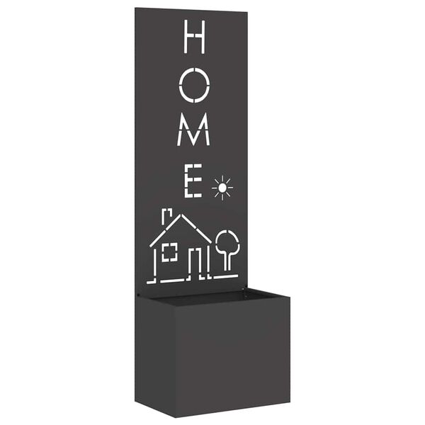 vidaXL Garten Sichtschutz-Leinwand Schwarz 50 x 140 cm