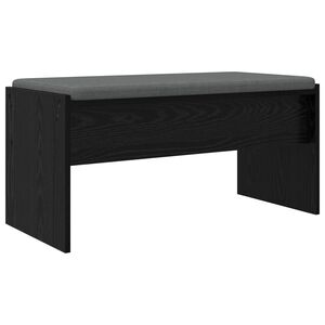 vidaXL Flurbank mit Kissen Schwarz Eichen-Optik 83 x 38 x 40 cm