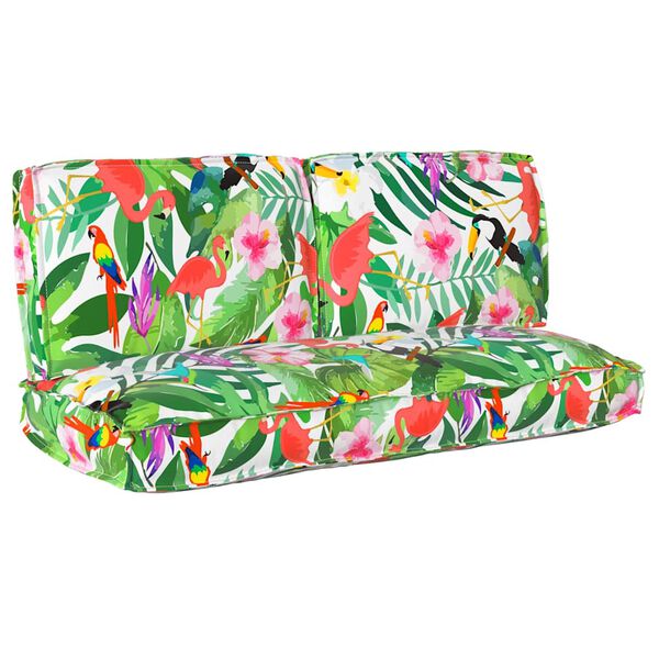 vidaXL Kissenset Floral 3 pcs Mehrfarbig Oxford-Stoff