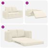 vidaXL Schlafsofa 60cm Creme Samt