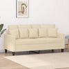 vidaXL 2-Sitzer-Sofa Creme 140 cm Stoff