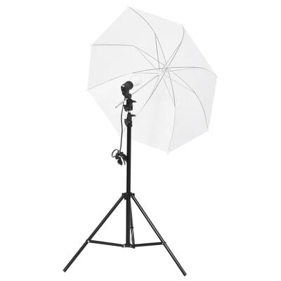 vidaXL Fotostudio-Beleuchtung Set mit Hintergründen & Schirmen