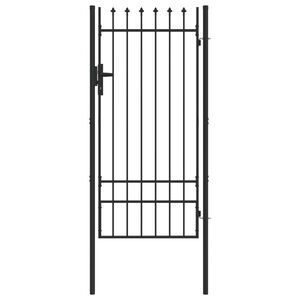 vidaXL Zauntor BOXTEL 103 x 250 cm Pulverbeschichteter Stahl Grau