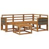 vidaXL Outdoor-Sofagarnitur 5 pcs Natur Massivholz Akazie