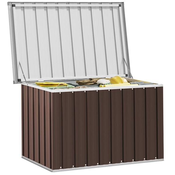 vidaXL Garten-Aufbewahrungsbox Braun 109 x 67 x 65 cm
