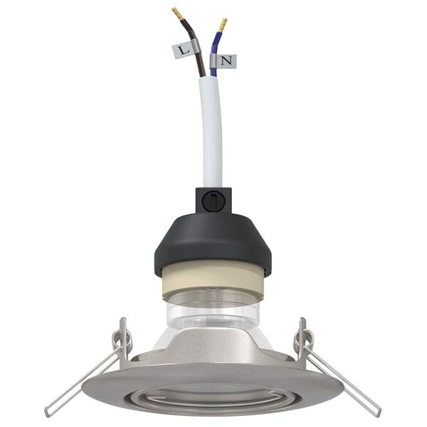 vidaXL Spotlight 6 pcs Silber 9 x 9 x 2,5 cm Metall