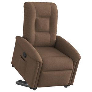 vidaXL Relaxsessel mit Aufstehhilfe Braun Stoff
