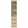vidaXL Highboard Sonoma-Eiche 37,5x35x180 cm Holzwerkstoff