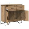 vidaXL Sideboard mit Schubladen Artisan-Eiche 79,5 x 35,5 x 74,5 cm