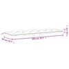 vidaXL Gartenbank-Auflagen 2 Stk. Rosa 200x50x7 cm Stoff