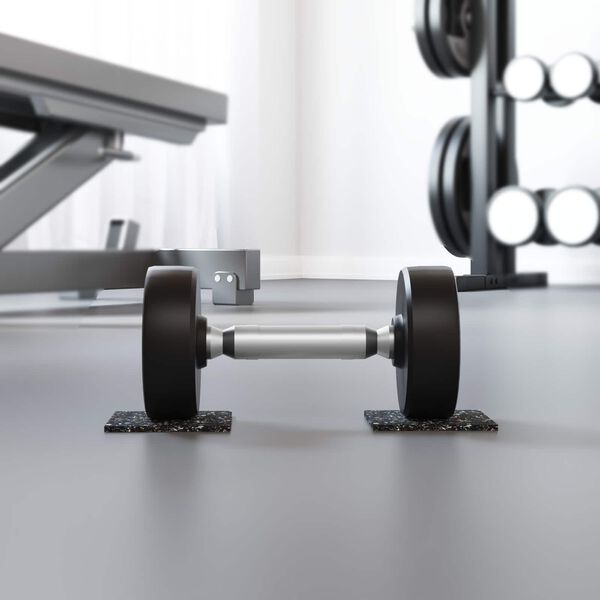 vidaXL Gummiwalze Schwarz 2000 x 12 x 0,3 cm Gummi