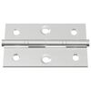 vidaXL Scharnier Uni 2 pcs Silber 58 x 35 x 1 mm Stahl