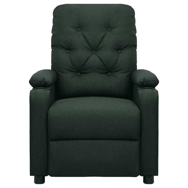 vidaXL Massagesessel Dunkelgr&uuml;n Stoff