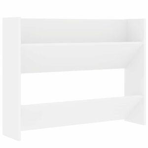 vidaXL Wand-Schuhschrank Wei&szlig; 80x18x60 cm Holzwerkstoff