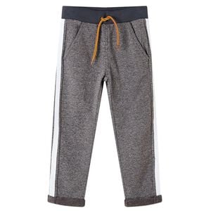 vidaXL Kinder-Trainingshose Dunkelgrau Melange 116