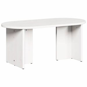 vidaXL Couchtisch Wei&szlig; 80 x 39,5 x 35 cm Massivholz Kiefer