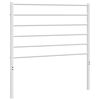 vidaXL Ersatz-Kopfteil Metall Wei&szlig; 90 cm