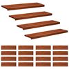 vidaXL Treppenstufen 20 stk. 100 x 30 x 2 cm Braun Massivholz Buche