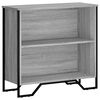 vidaXL B&uuml;cherregal Grau Sonoma 80x31x74,5 cm Holzwerkstoff