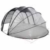 vidaXL Poolzelt Kuppel Transparent 538 x 440 x 204 cm PVC