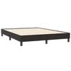 vidaXL Boxspringbett mit Matratze Schwarz 160x210 cm Samt