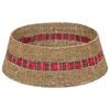 vidaXL Weihnachtsbaumkragen Rund Natur Durchmesser 60 x 22 cm