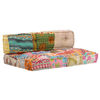 vidaXL Pouf Patchwork Stoff