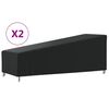 vidaXL Sonnenliegen-Abdeckungen 2 Stk. 210x80x45/75 cm 420D Oxford
