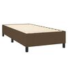 vidaXL Boxspringbett mit Matratze Dunkelbraun 90x200 cm Stoff