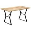 vidaXL Esstisch 140x80x76 cm Massivholz Mango