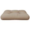 vidaXL Palettenkissen Taupe 60x61,5x10 cm Stoff