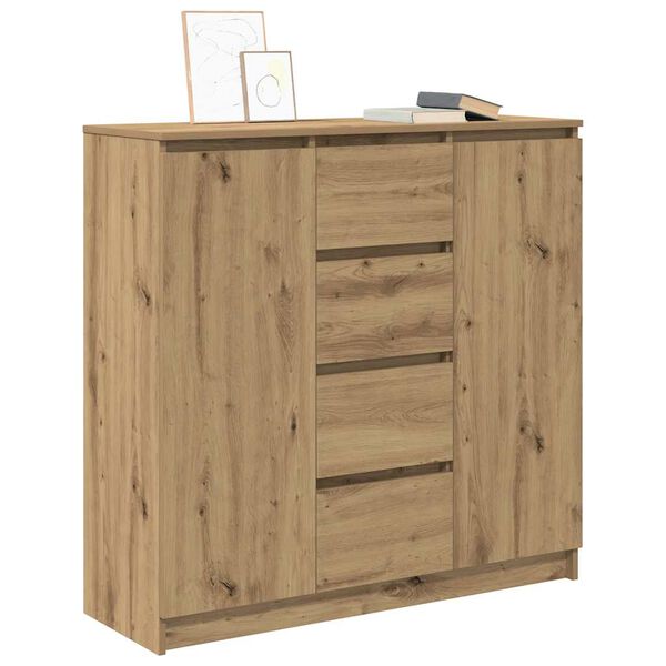 vidaXL Sideboard mit Schubladen Artisan-Eiche 100,5x35x98,5 cm