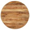 vidaXL Esstisch Rund 100x100x75 cm Raues Mangoholz