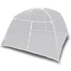 vidaXL Campingzelt 200&times;180&times;150 cm Fiberglas Wei&szlig;