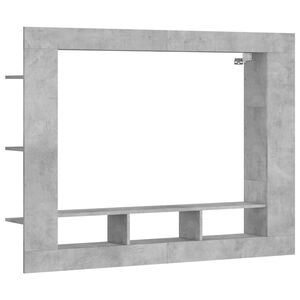 vidaXL TV-Schrank Betongrau 152x22x113 cm Holzwerkstoff