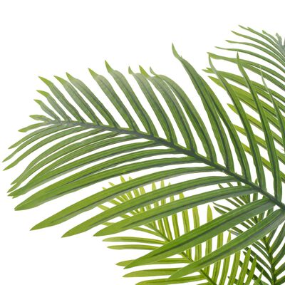 vidaXL Künstliche Pflanze Palme mit Topf Grün 120 cm