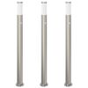 vidaXL Pollerleuchten mit Sensor 3er 110 cm Edelstahl IP44