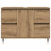 vidaXL Badschrank Artisan-Eiche 80x33x60 cm Holzwerkstoff