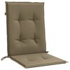 vidaXL Niedriglehner-Auflagen 4 Stk. Melange Taupe 100x50x4 cm Stoff