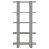 vidaXL B&uuml;cherregal/Raumteiler Betongrau 80x30x160 cm Holzwerkstoff