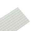 vidaXL Spiegel-Mosaikfliese Geometrisch 3 pcs Silber 100 x 4 cm Glas
