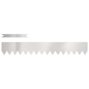 vidaXL Raseneinfassung 10 stk. 100 x 0,05 x 15 cm Edelstahl Silber