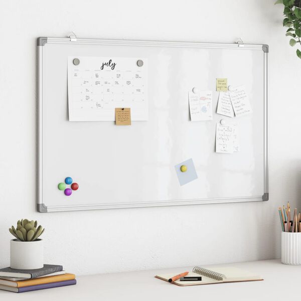 vidaXL Magnetisches Whiteboard 100x60x1,7 cm Aluminium