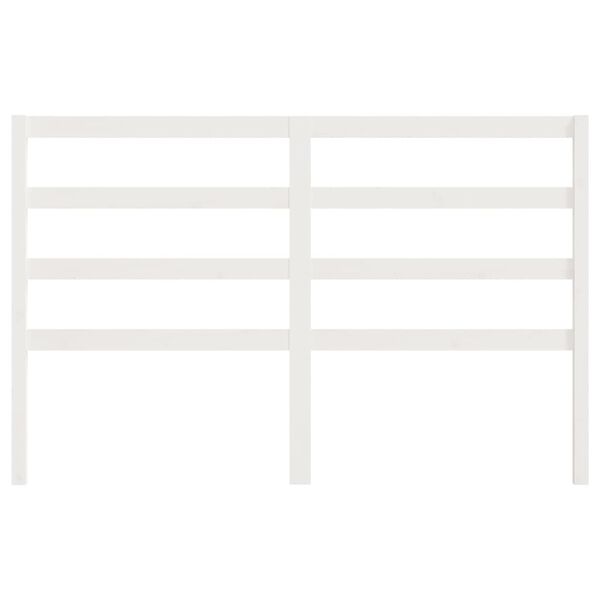 vidaXL Kopfteil Wei&szlig; 156x4x100 cm Massivholz Kiefer