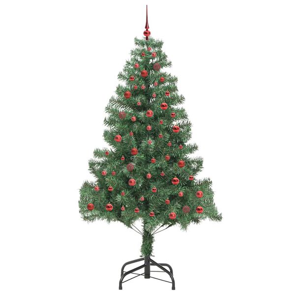 vidaXL Weihnachtsbaum mit 300 LEDs mit St&auml;nder Gr&uuml;n 210 cm PVC