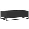 vidaXL Couchtisch Schwarz 100x57x35 cm Holzwerkstoff und Metall