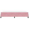 vidaXL Boxspringbett mit Matratze Rosa 120 x 220 cm Stoff