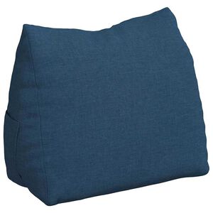 vidaXL R&uuml;ckenkissen Blau 45 x 20 x 35 cm Stoff