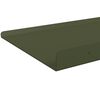 vidaXL Schwebendes Regal 2 pcs Olive Gr&uuml;n 40 x 18 x 2,5 cm Stahl