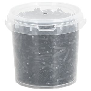 vidaXL M&auml;hnengummis f&uuml;r Pferde 1500 Stk. Schwarz Silikon